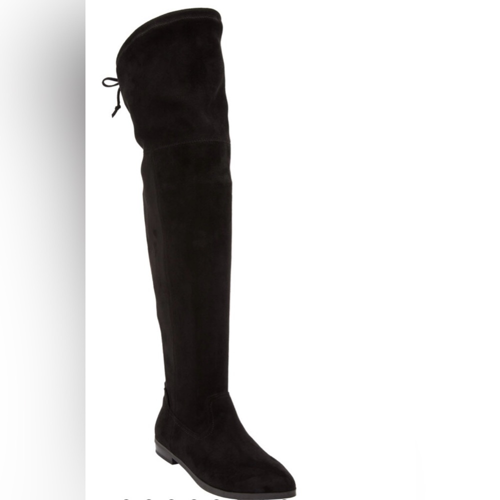Steve Madden Faux Suede Knee high black boots